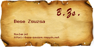 Bese Zsuzsa névjegykártya